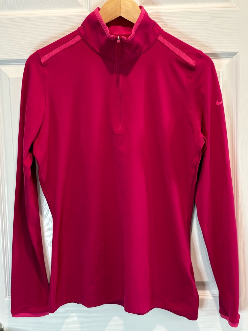 Nike Golf Tour Performance Lucky Azalea 1/2 Zip Pullover Pink Dri FIT, Size L
